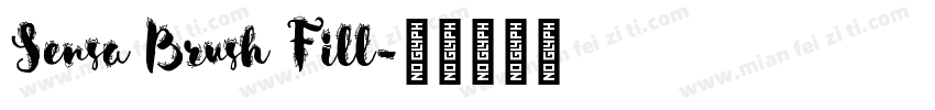 Sensa Brush Fill字体转换